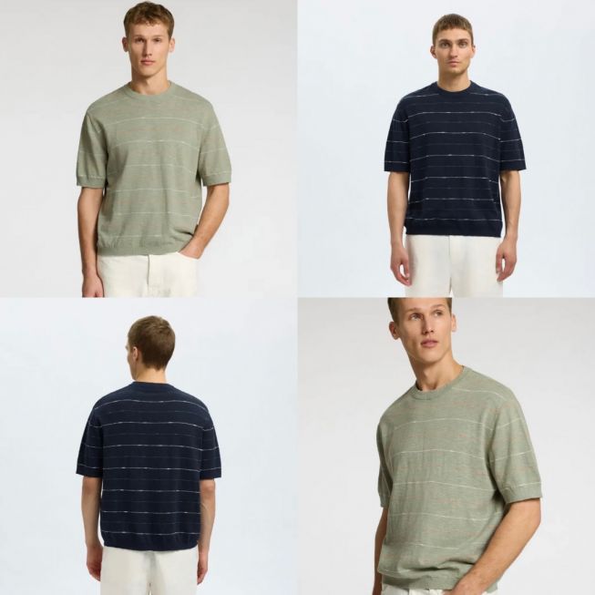 SLHBERG SUN SS KNIT RELAXED TEE