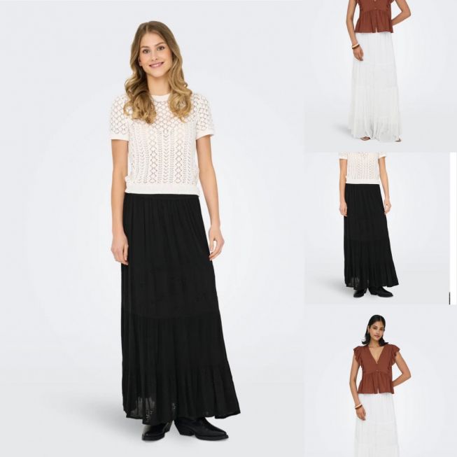 ONLCHIARA BRODERIE LONG SKIRT PTM