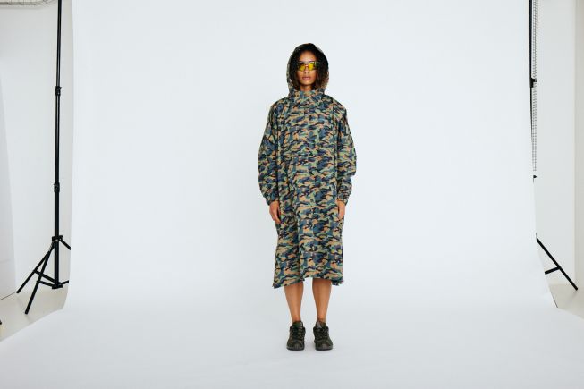 NMSKY L/S PRINTED RAINPONCHO