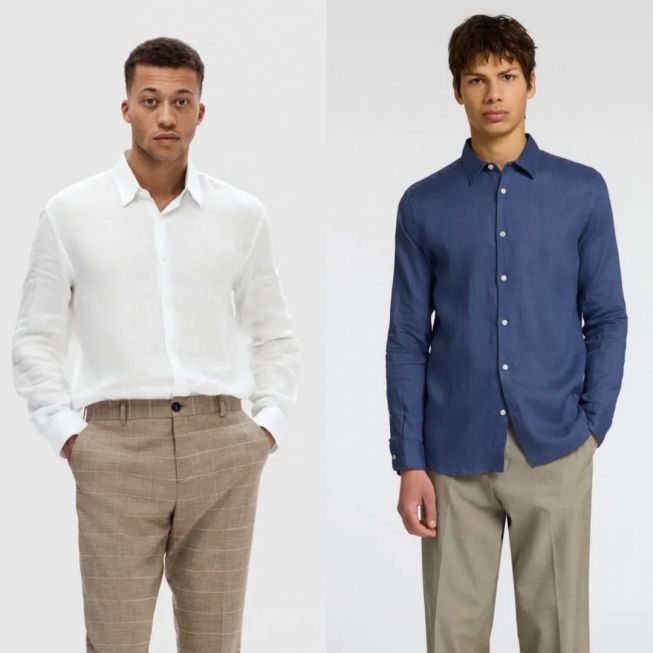 SLHREGKYLIAN-LINEN SHIRT LS CLASSIC NOOS