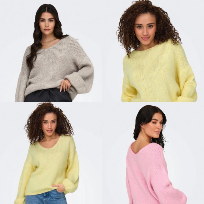 JDYDINEA L/S REVERSIBLE PULLOV. KNT NOOS