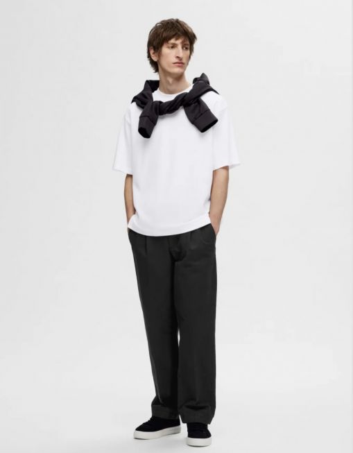SLHLOOSEOSCAR SS O-NECK TEE NOOS