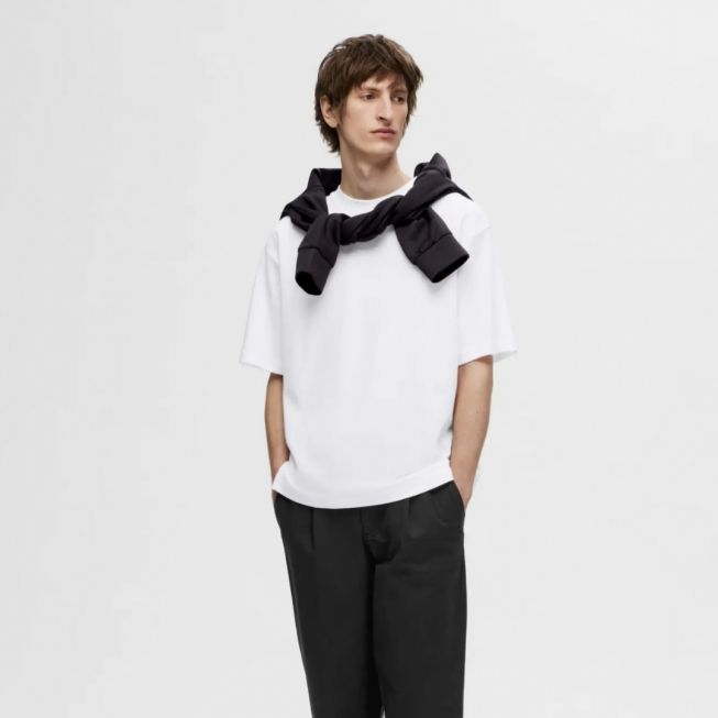 SLHLOOSEOSCAR SS O-NECK TEE NOOS