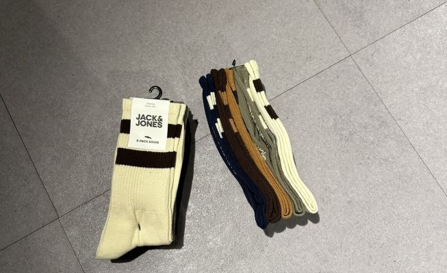 JACBASIC STRIPES TENNIS SOCKS 5 PACK