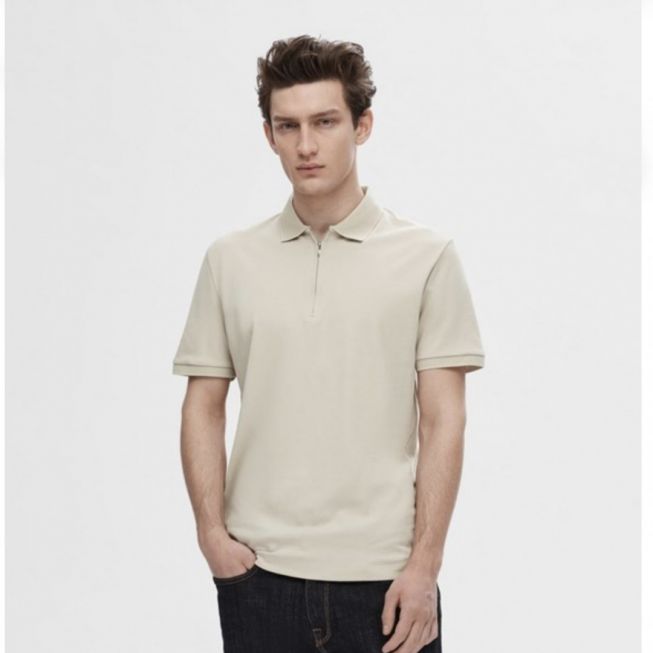 SLHFAVE ZIP SS POLO NOOS