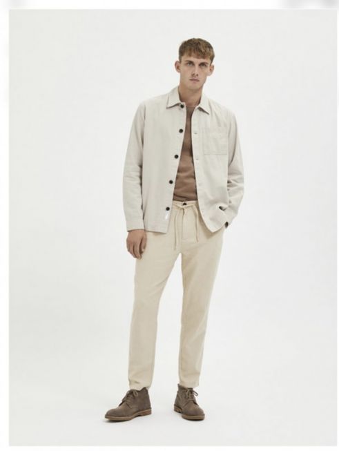 SLH172-SLIMTAPE BRODY LINEN PANT NOOS