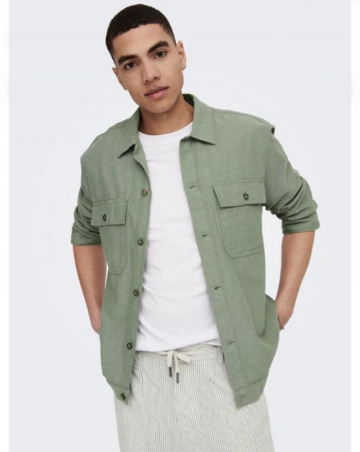 ONSKENNET LS LINEN OVERSHIRT NOOS