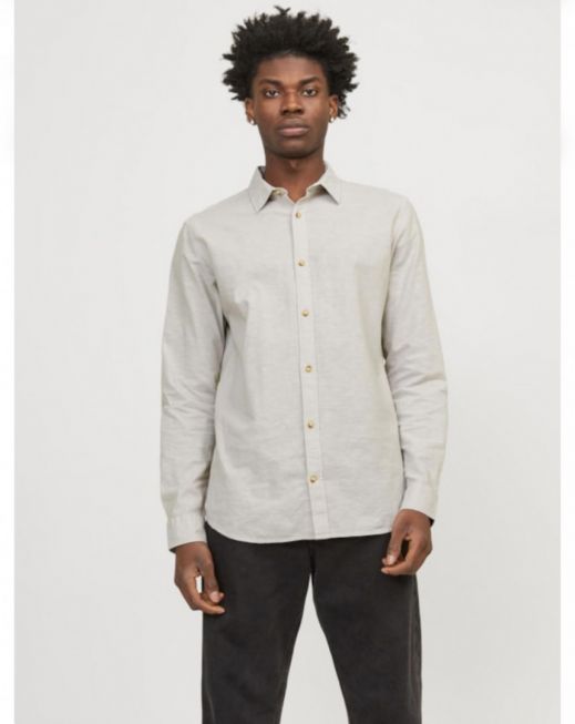 JJESUMMER LINEN BLEND SHIRT LS SN