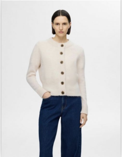 SLFSIA RAS LS KNIT CARDIGAN NOOS