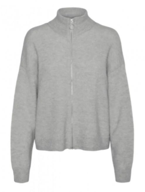 VMPALMA LS HIGHNECK ZIP CARDIGAN