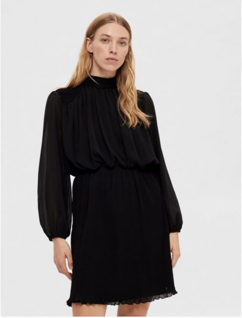 SLFSIMONE LS SHORT PLISSE DRESS B