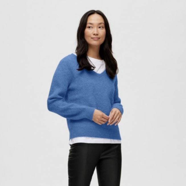 SLFIVI UMBRA LS KNIT V-NECK