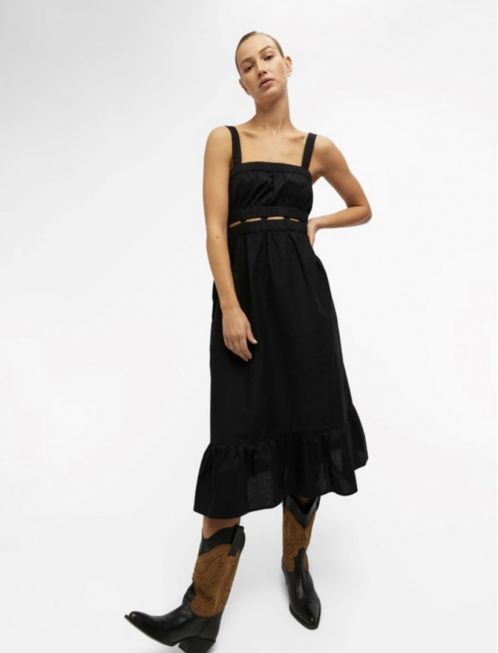 OBJRAMILLA S/L LONG DRESS