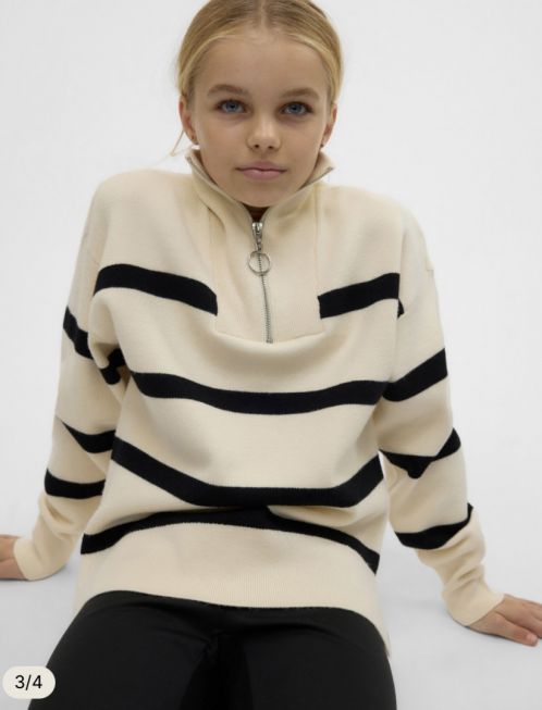 VMSABA LS HIGHNECK BLOUSE GA GIRL NOOS