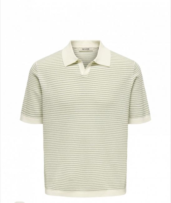 ONSKIAN RLX SS SPLIT NECK POLO KNIT