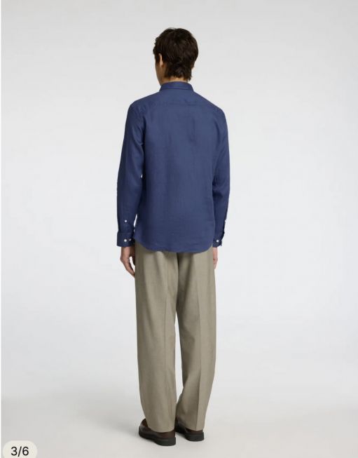 SLHREGKYLIAN-LINEN SHIRT LS CLASSIC NOOS
