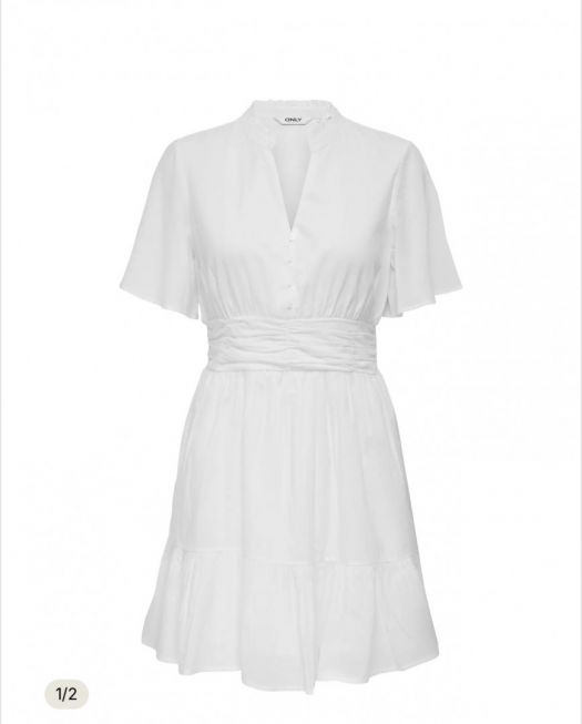 ONLRARKEL S/S V-NECK SHORT DRESS WVN