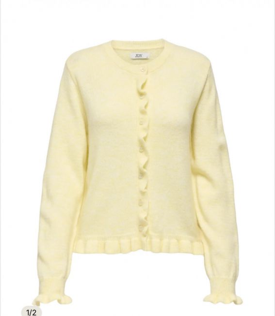 JDYLETTY L/S ON FRILL CARDIGAN KNT NOOS