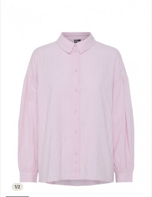 PCMUNA LS LOOSE SHIRT MM WVN