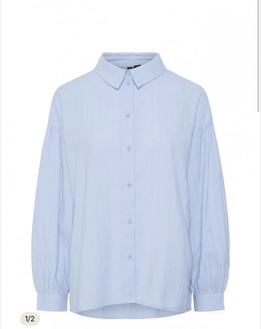 PCMUNA LS LOOSE SHIRT MM WVN