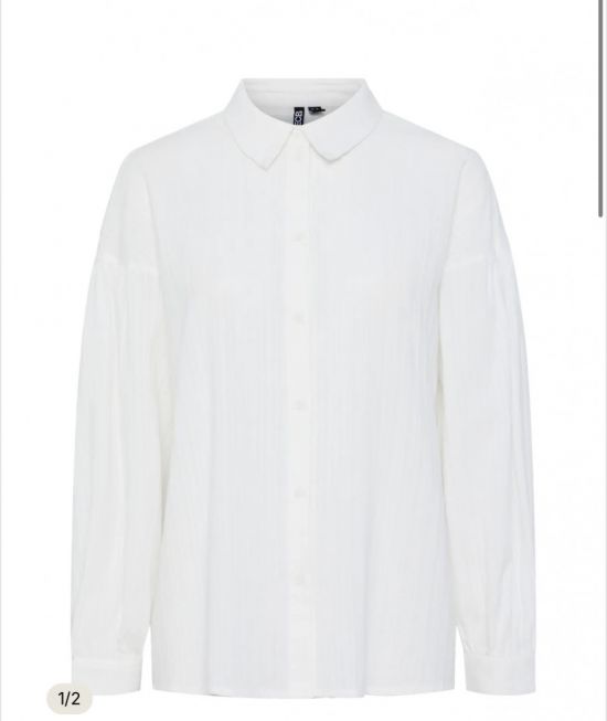 PCMUNA LS LOOSE SHIRT MM WVN