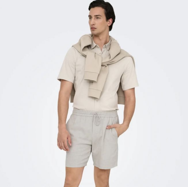 ONSTEL LINEN MIX 0245 SHORTS