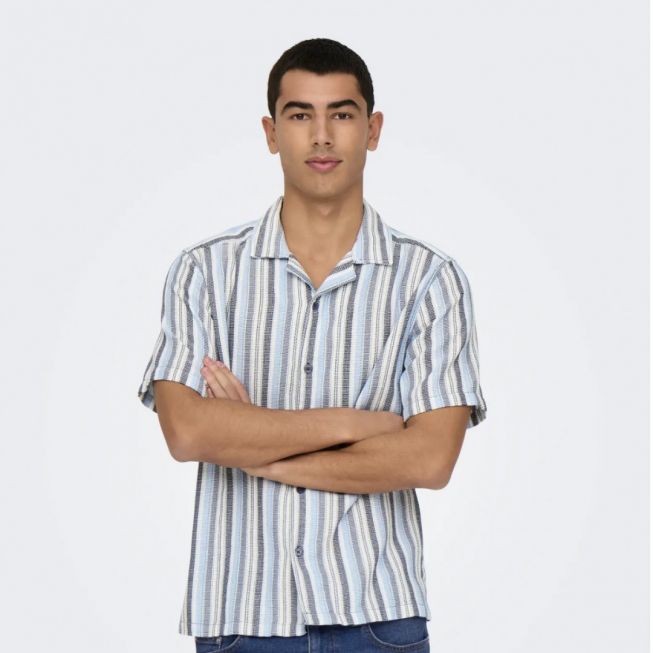 ONSTREV LIFE REG STRIPE SS SHIRT NOOS