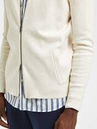SLHRONNY LS KNIT ZIP CARDIGAN