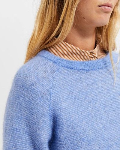 SLFIVI LS KNIT O-NECK B