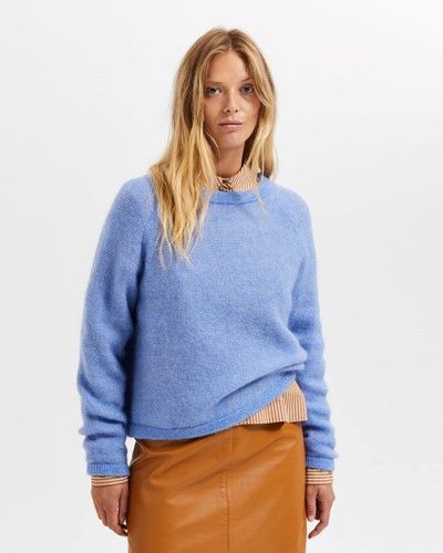 SLFIVI LS KNIT O-NECK B